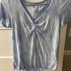 American Eagle lightly tie dyed top